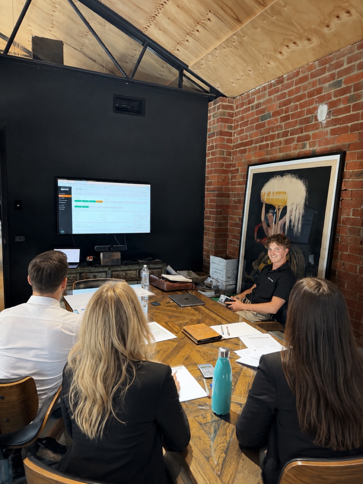 A working session with a client team
