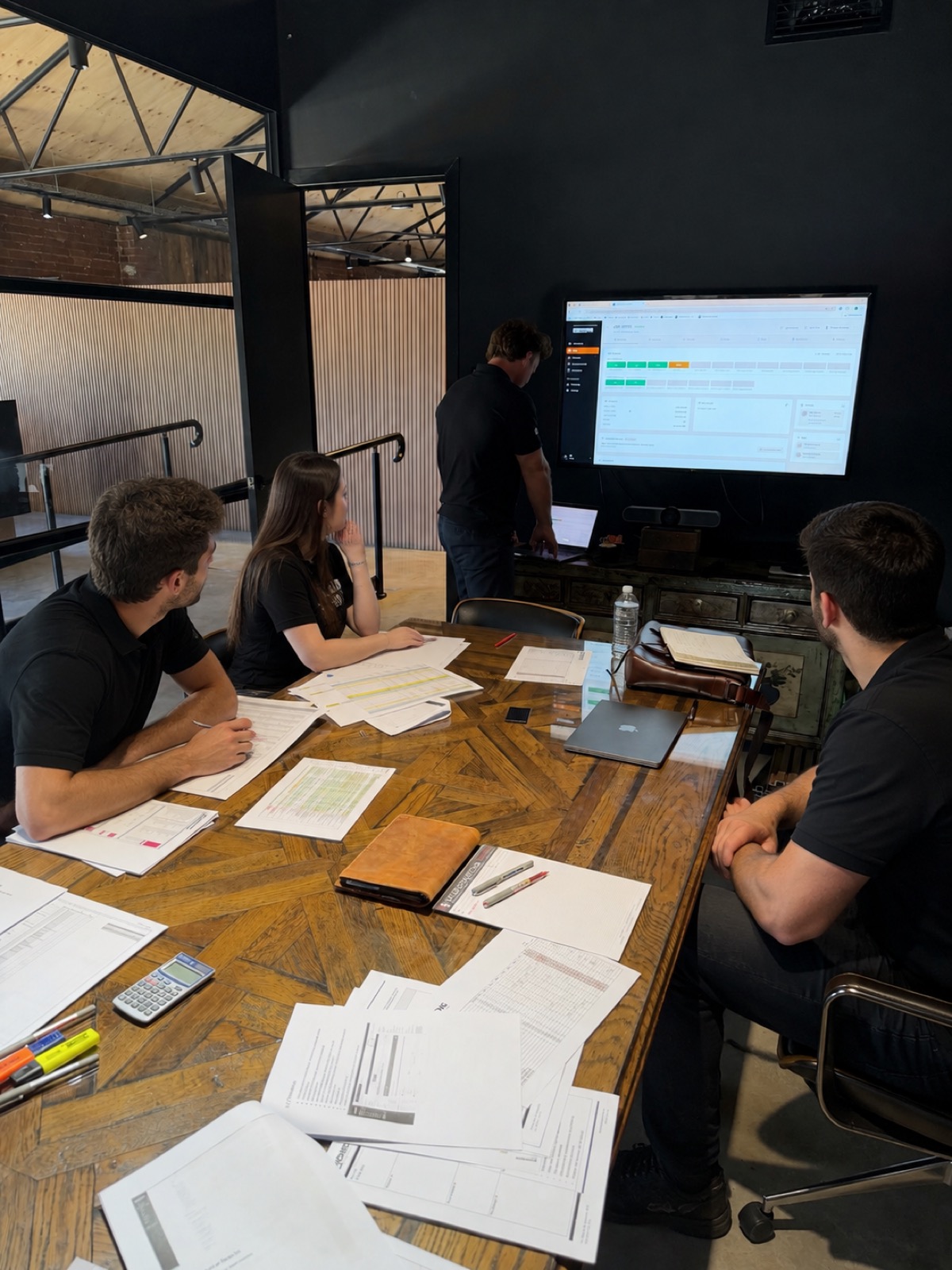 Reviewing the numbers with a client team